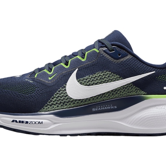 NIB men's 9 or 10 Nike Air Zoom Pegasus 41 Seattle Seahawks FZ5096-400 NFL - Picture 2 of 8